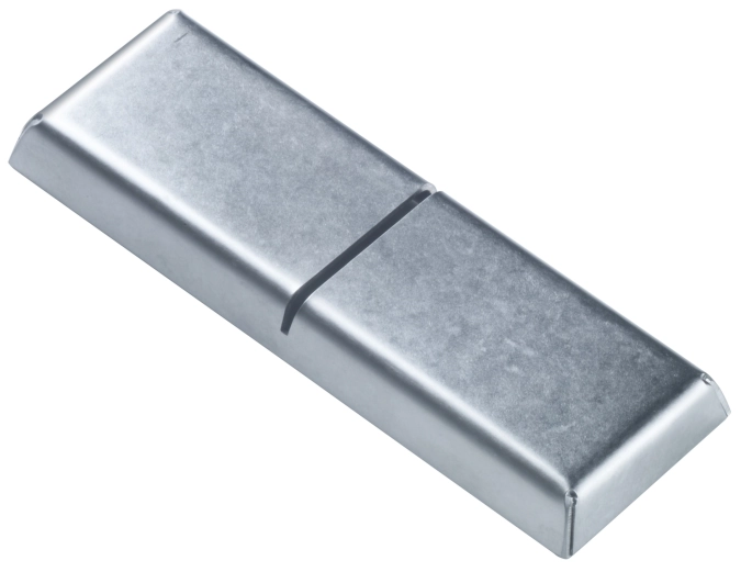 Messerbank Edelstahl Stonewashed 9x3x0.9cm