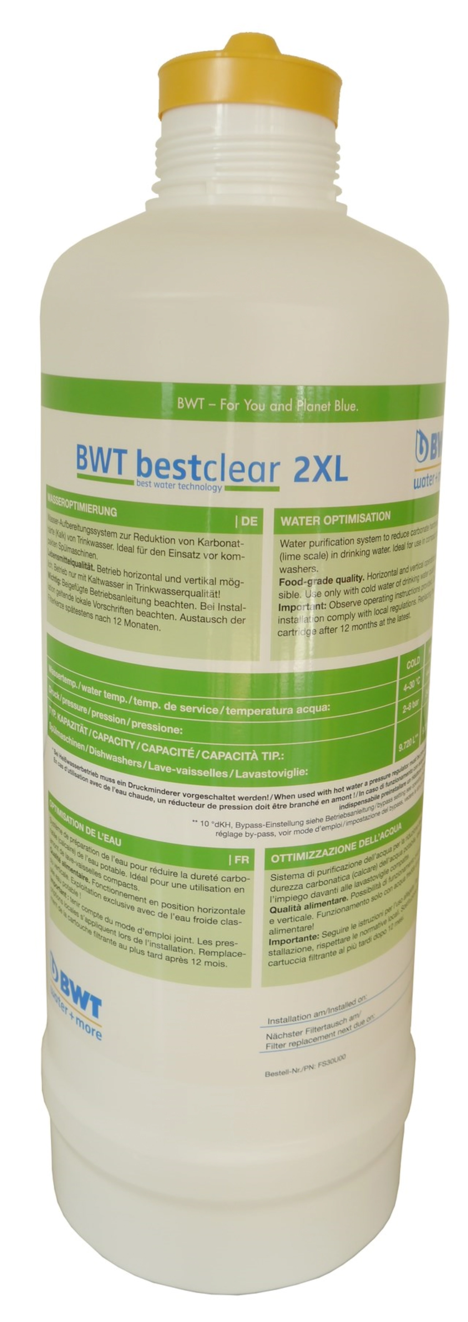 Cartouche de rechange p. détartrant BestClear