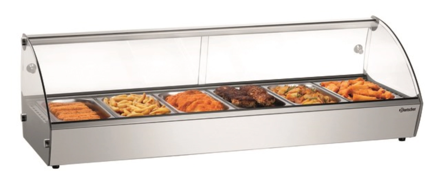 Vitrine chaude à poser 6x GN 1/3