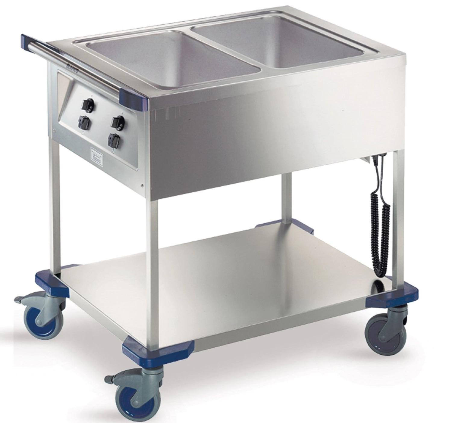 Chariot de distribution de repas SAW 2, 2 cuves simples