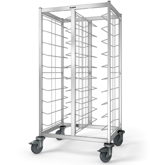 Tablett-Abräumwagen TAW 2x10 KN, 888x607x1550mm