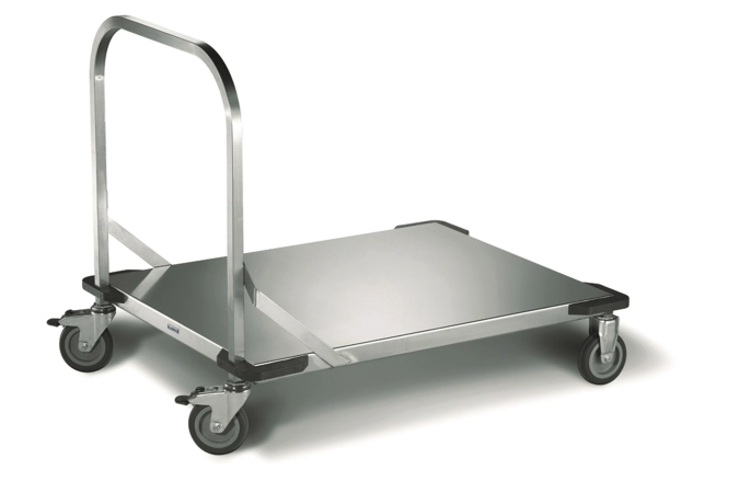 Plattformwagen 940x700, 2 Bockrollen,2 Lenkrollen m.Bremse