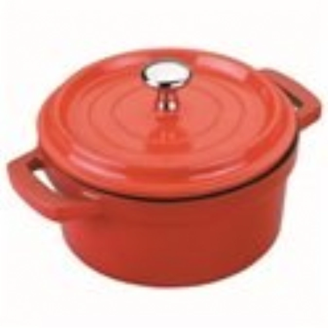 Bratentopf rot mit Deckel D16cm H7cm 1.3lt
