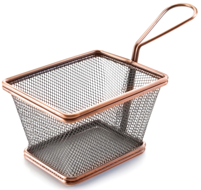 Korb quadratisch bronze 12x10x9cm