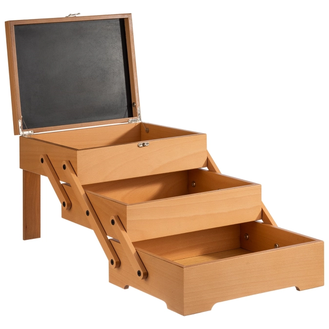 Buffetbox Sewing Basket, 37x29cm H28cm, Eichenholz