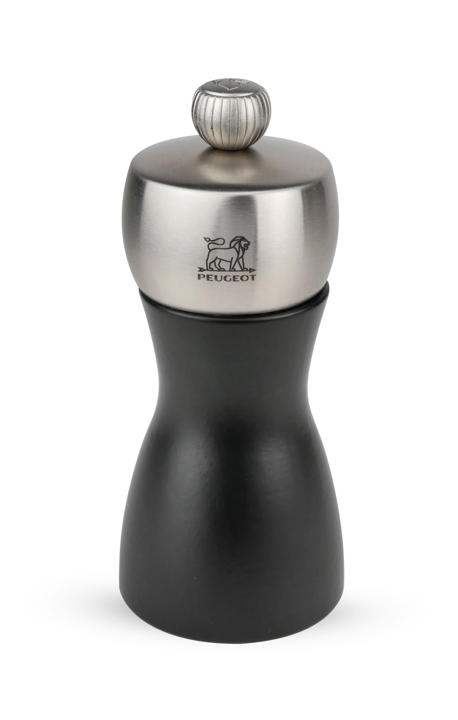 Fidji ms 12cm inox/noir mat