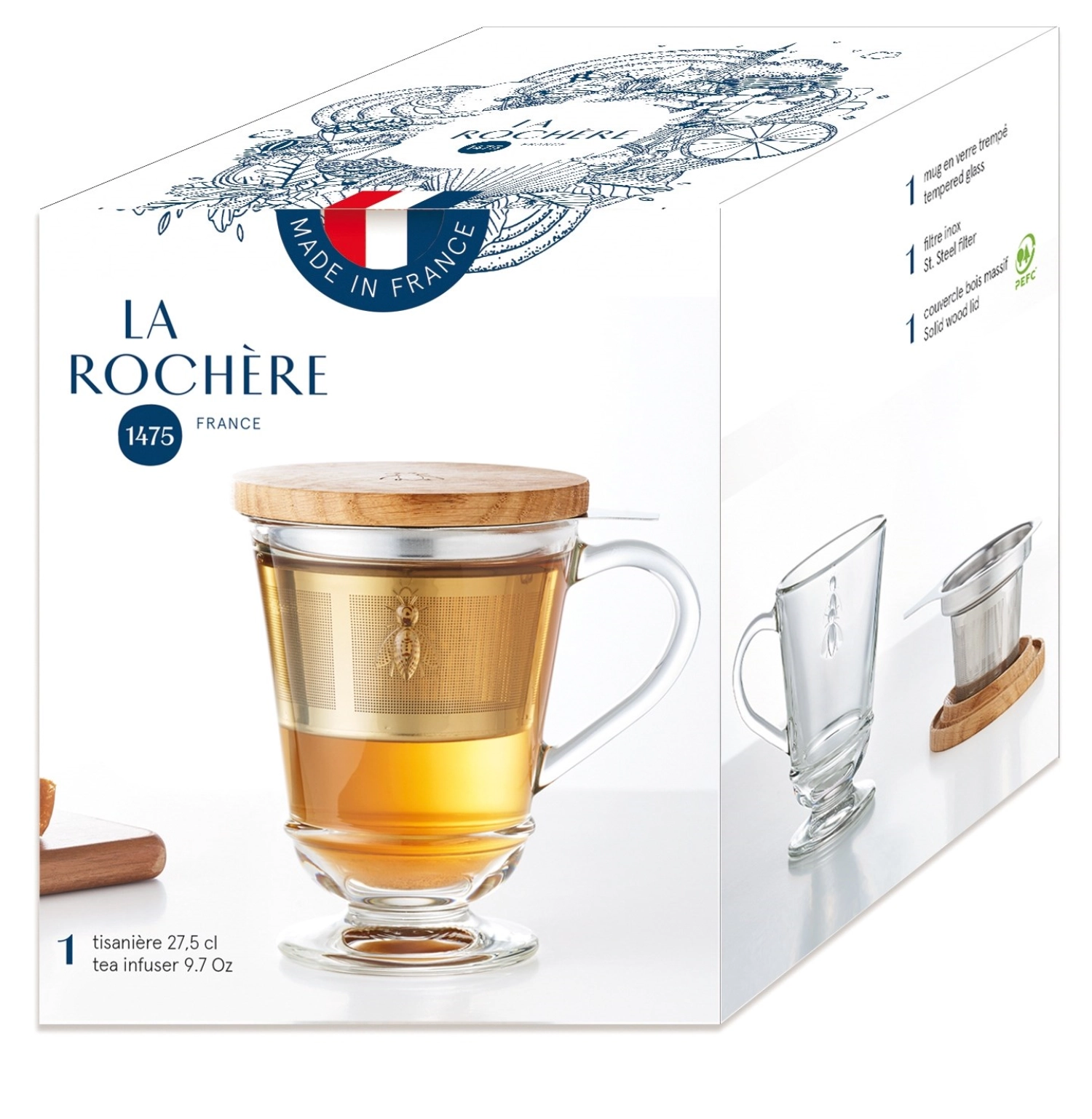 LA Rochère Abeille Kräutertee-Set, 27.5cl