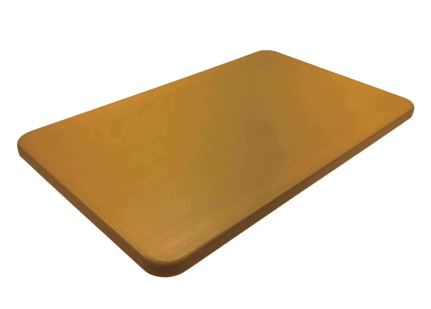 Planche à découper GN 2/1 H3cm jaune sans rainure à jus