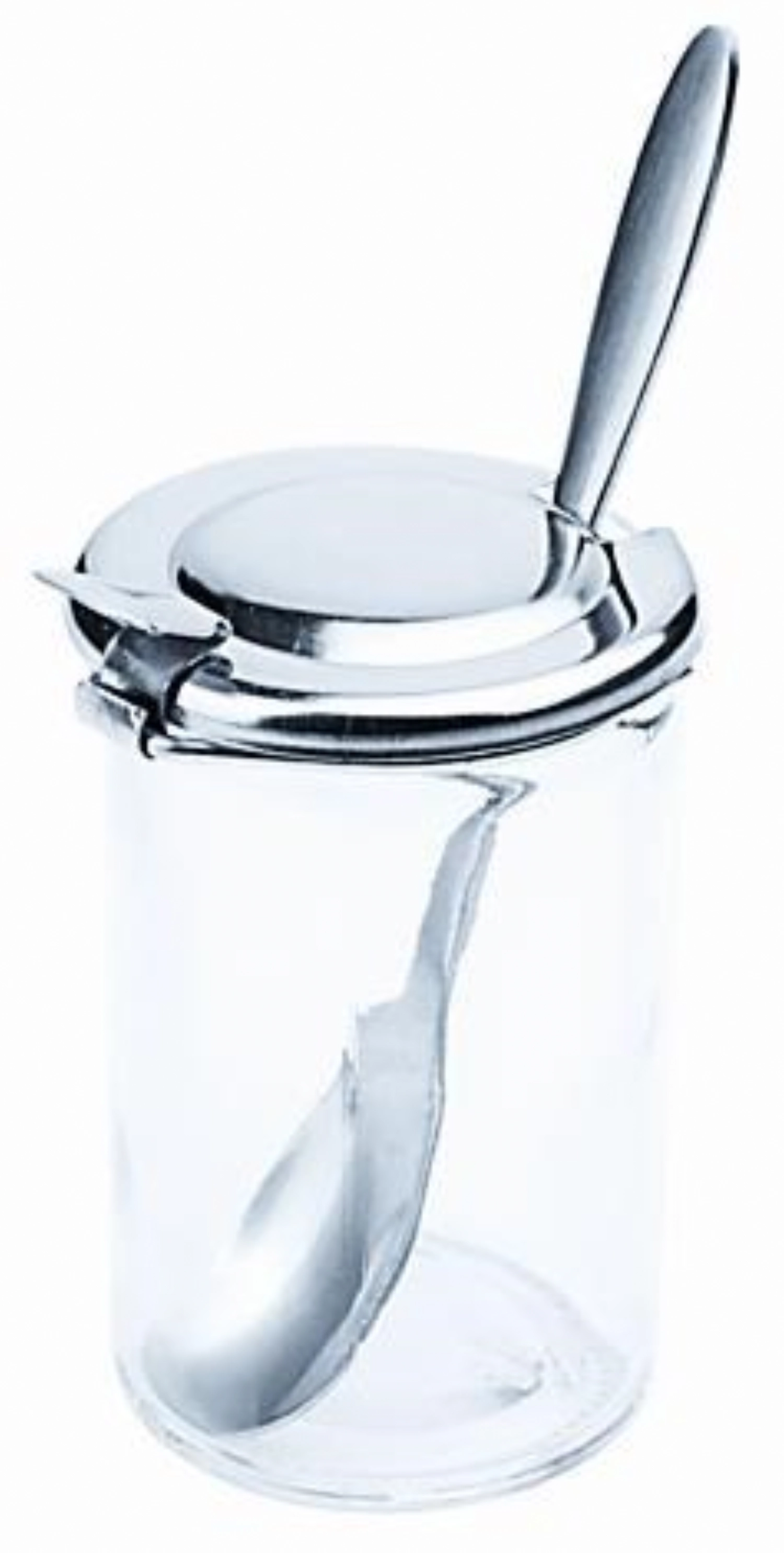 Verre de rechange p. moutarde a. couvercle et cuillère