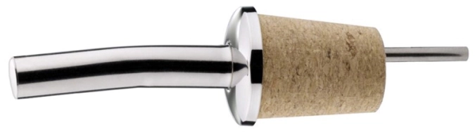 Flaschenausgiesser 9 cm Naturkorken mit Luftrohr