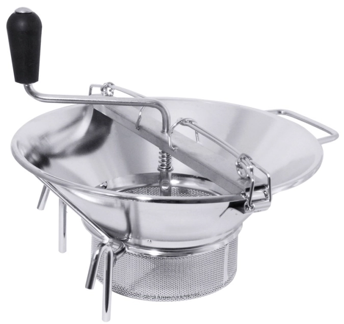 Passiergerät 36 cm ohne Lochscheiben, Edelstahl