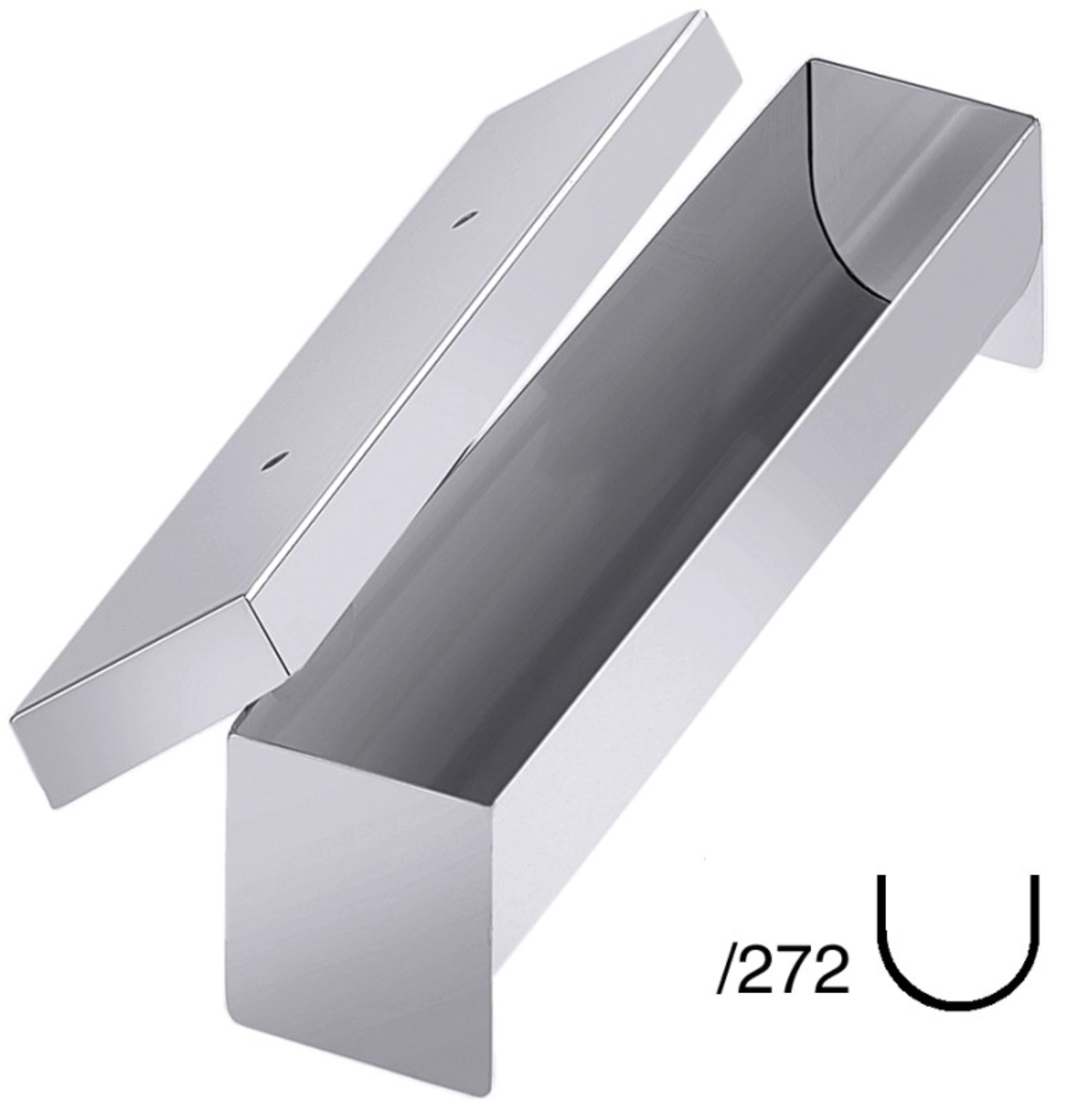 Pastetenform halbrund, 27x5x5 cm, mit Deckel