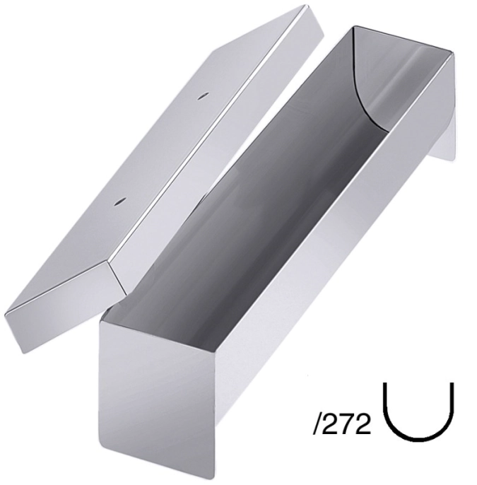 Pastetenform halbrund, 27x5x5 cm, mit Deckel