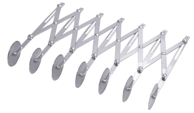 Teigschneider, justierbar, 7 Schneidrädchen