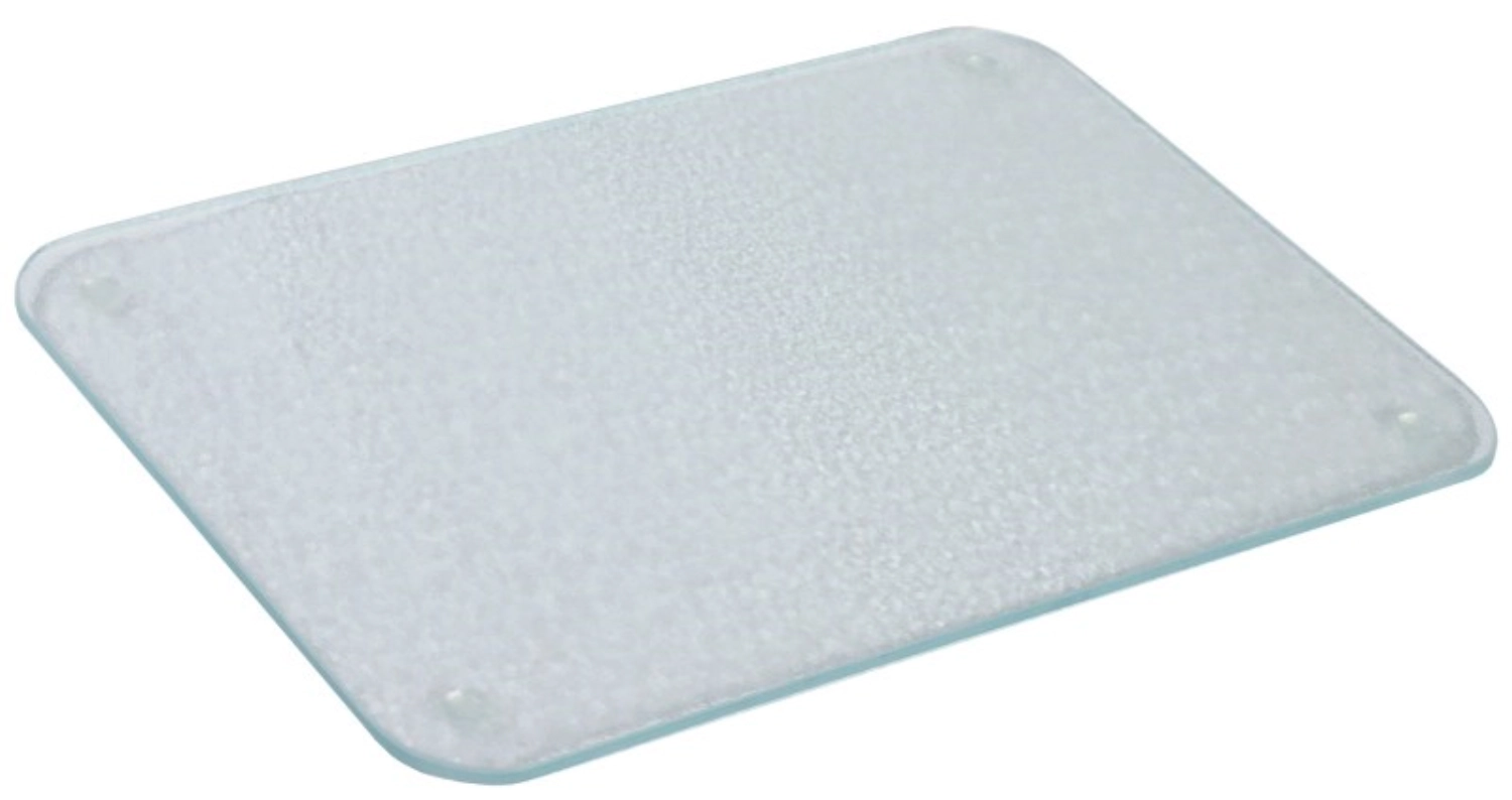 Glas-Schneidebrett 30x20 cm, rutschfeste Füsschen