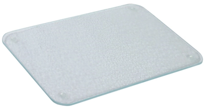 Glas-Schneidebrett 40x30 cm, rutschfeste Füsschen