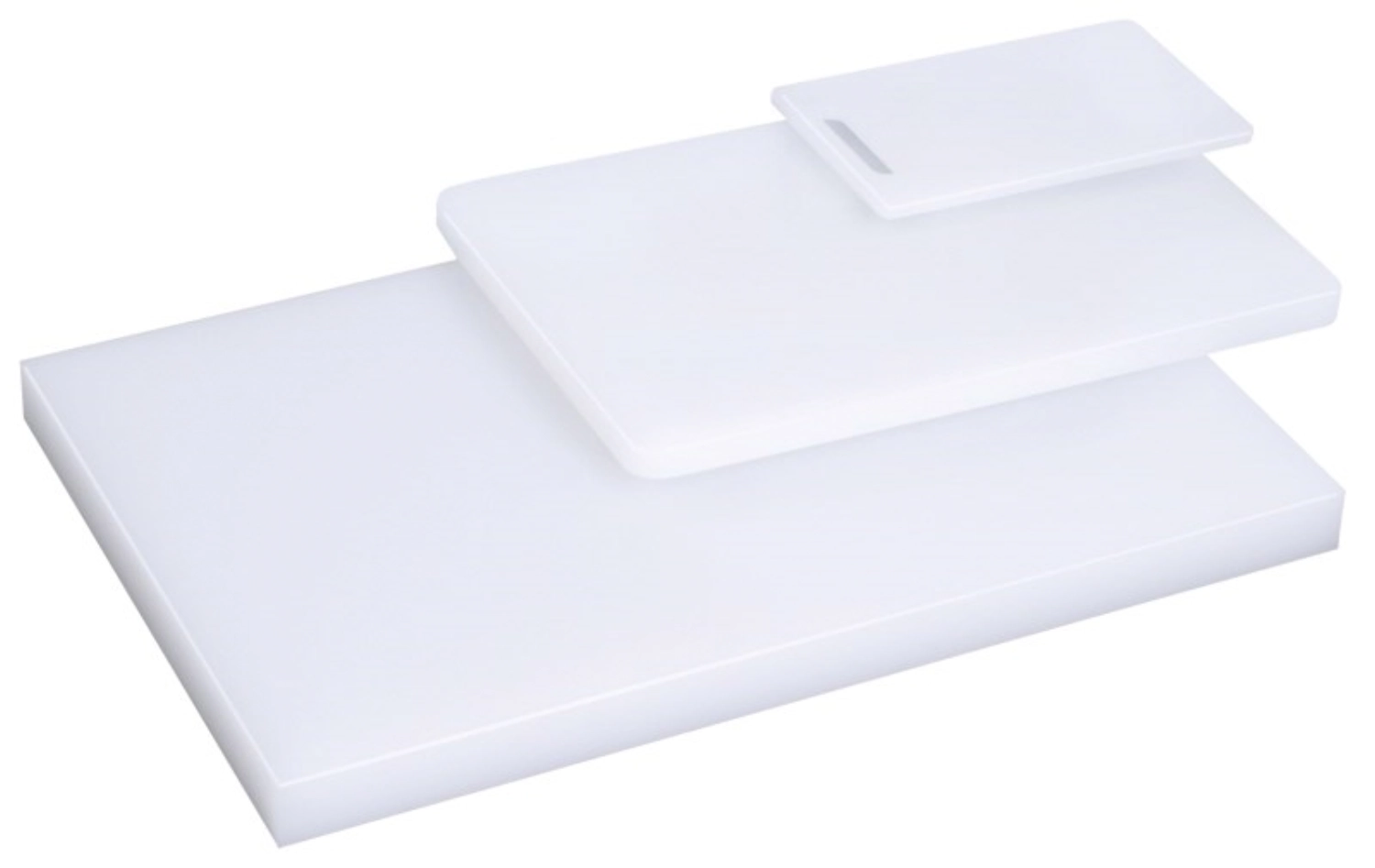 Planche à découper blanche 25x15cm H : 1cm avec trou de poig
