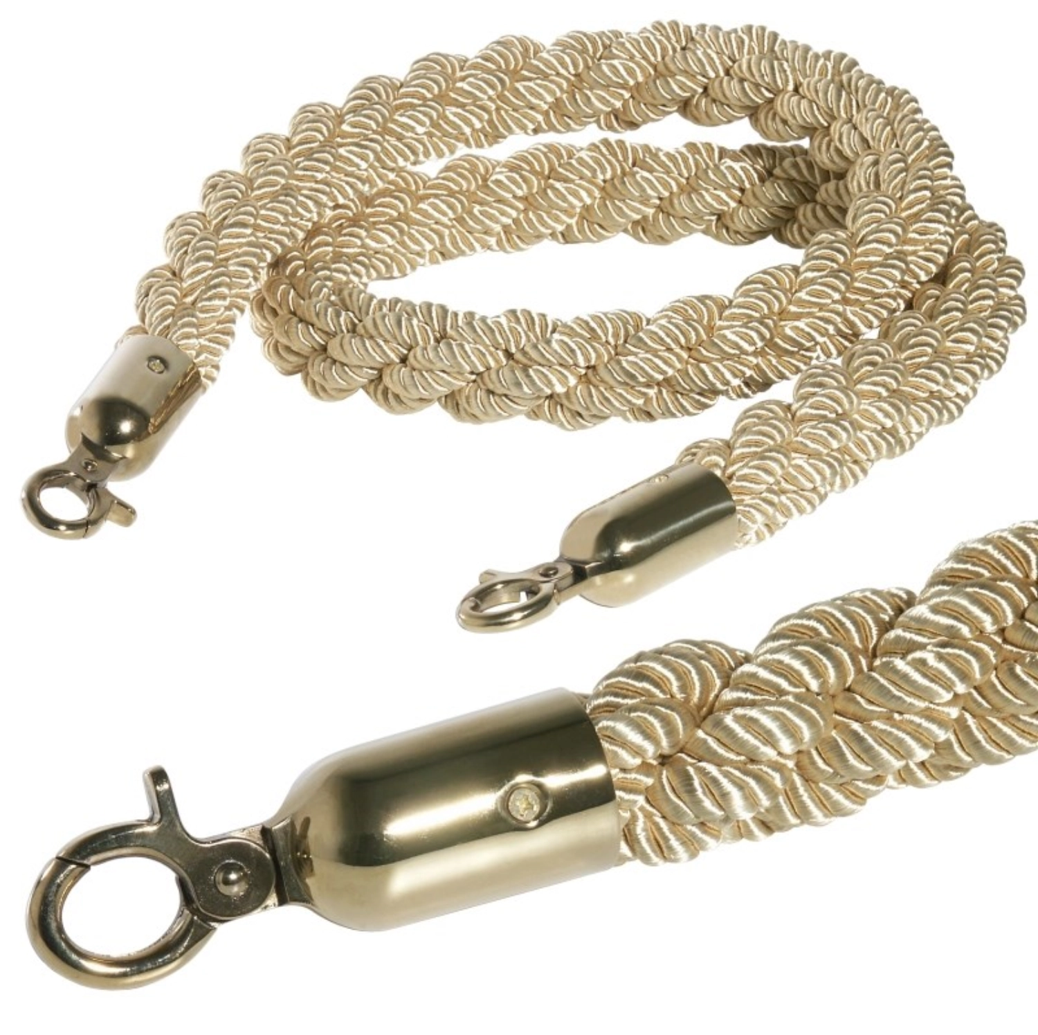 Corde de délimitation, or, 150 cm a. oeillet doré, sans Sam