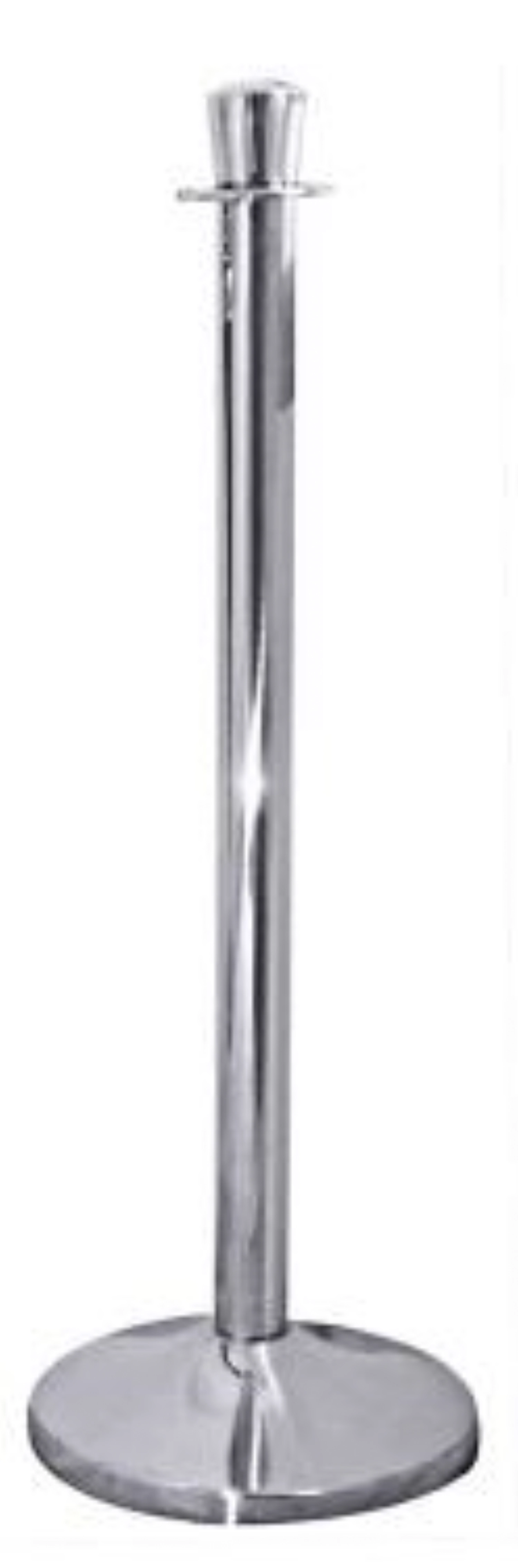 Poteau de délimitation, acier inoxydable seul, sans corde