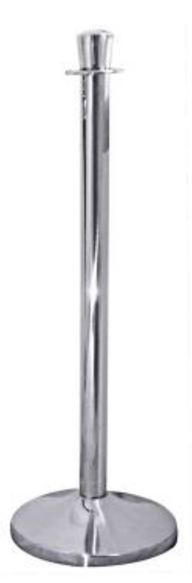 Poteau de délimitation, acier inoxydable seul, sans corde