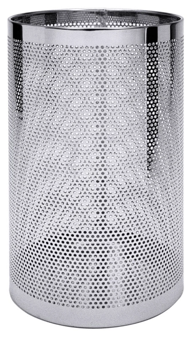 Corbeille à papier / porte-parapluie perforé, hauteur 55 cm