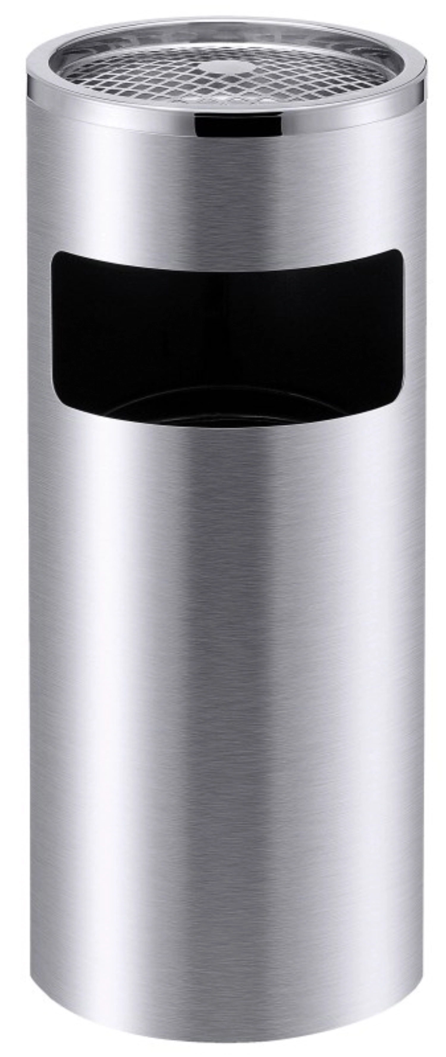 Cendrier sur pied avec corbeille à papier H : 61cm, en acier