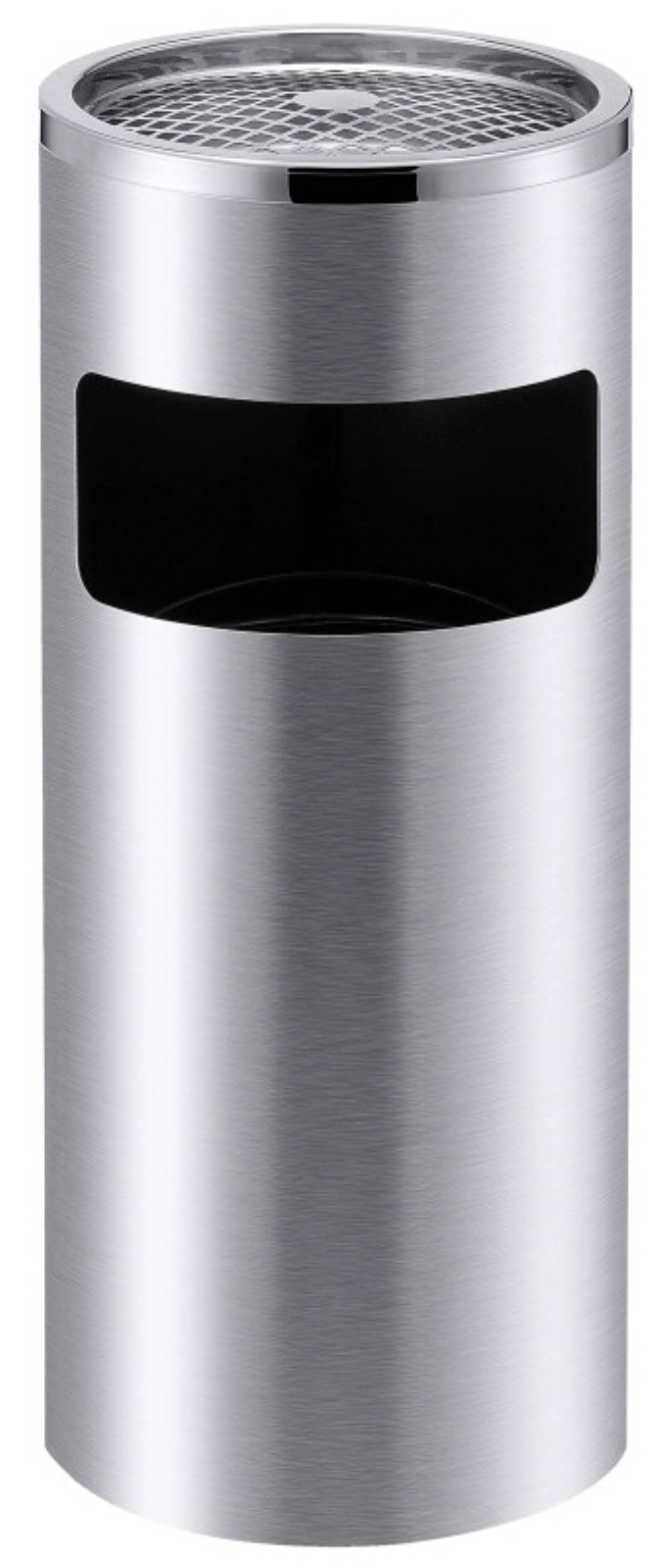 Standascher mit Papierkorb H: 61cm, aus verzinktem Stahl