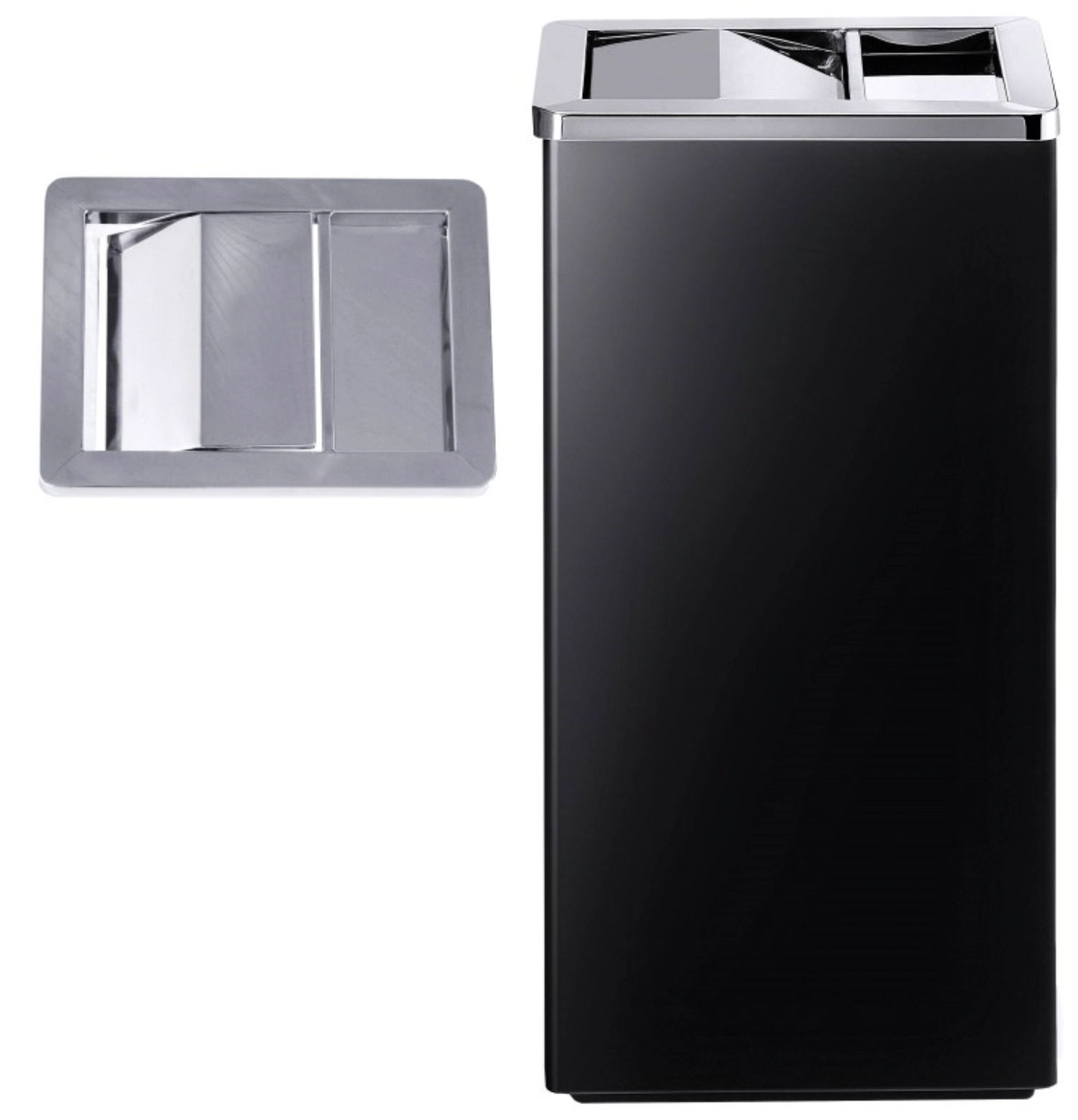 Ascher H: 61cm, matt schwarz