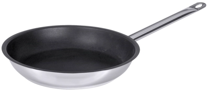 Antihaft-Bratpfanne 28 cm aus Edelstahl mit Eclipsebeschicht