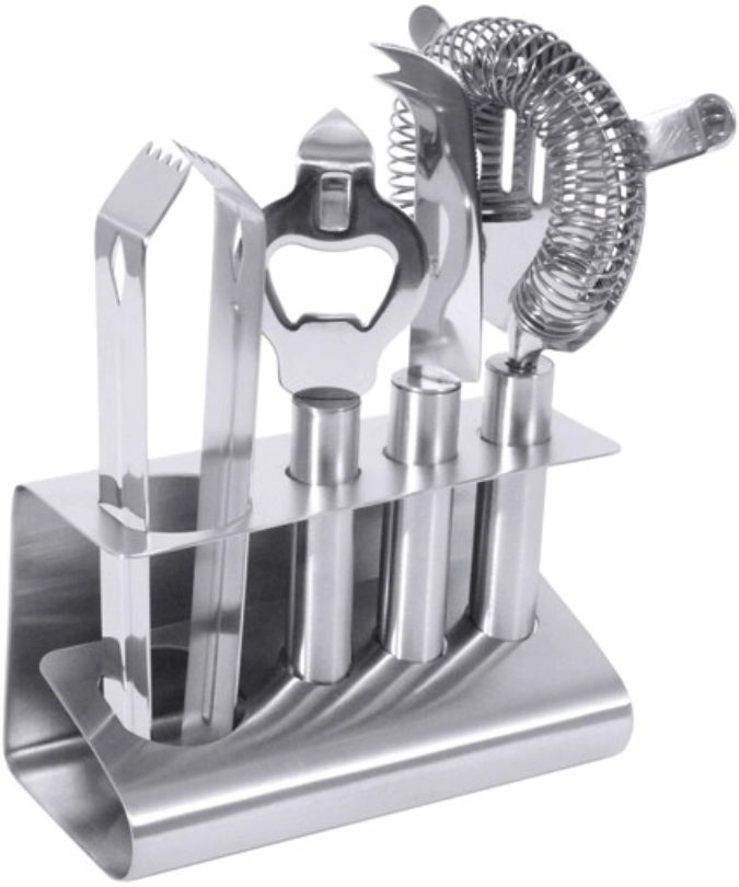 Cocktail-Set, 4-teilig mit Halterung