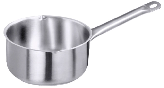 Casserole à lait a. bec verseur, compatible a. l'induction