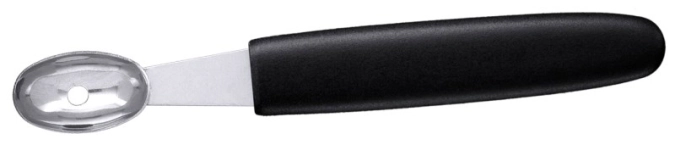 Cuillère à pommes de terre ovale 23 mm, a. manche noir