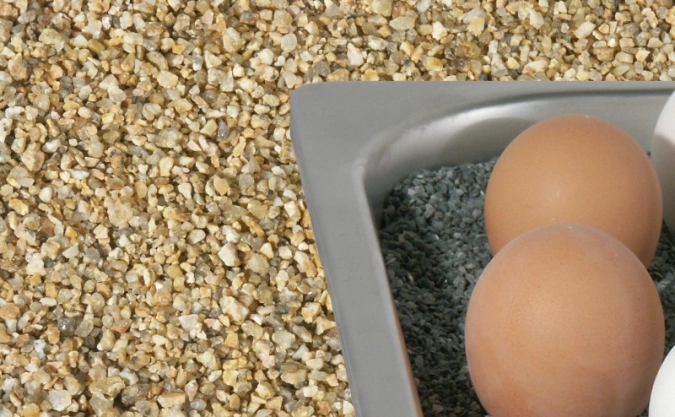 Wärmesand Granitsplitt 7 kg, gelb