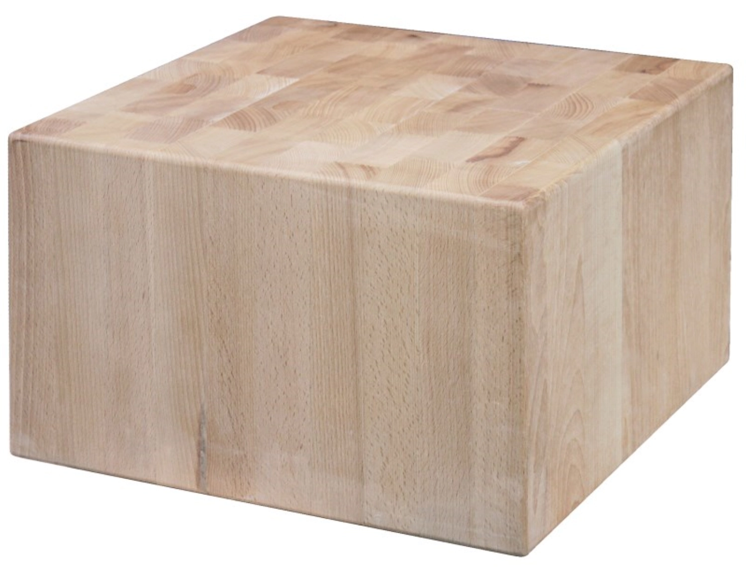 Bloc de hachage en hêtre blanc30x30x20cm sans support