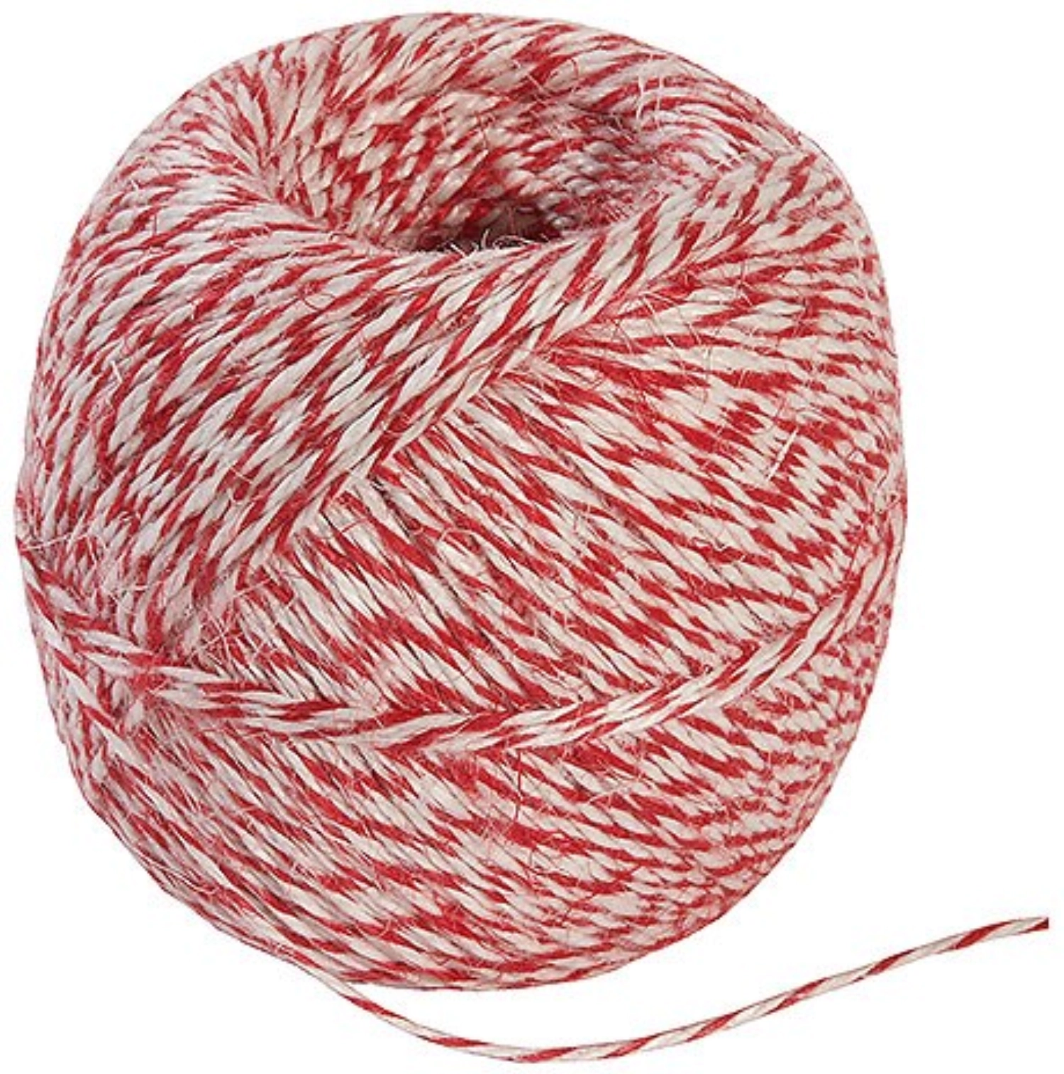 Fil à saucisse 200m, rouge/blanc