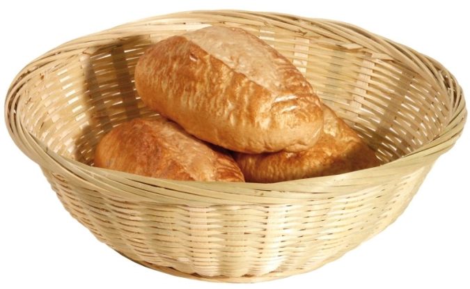 Brotkorb rund 22 x 7cm, Bambus