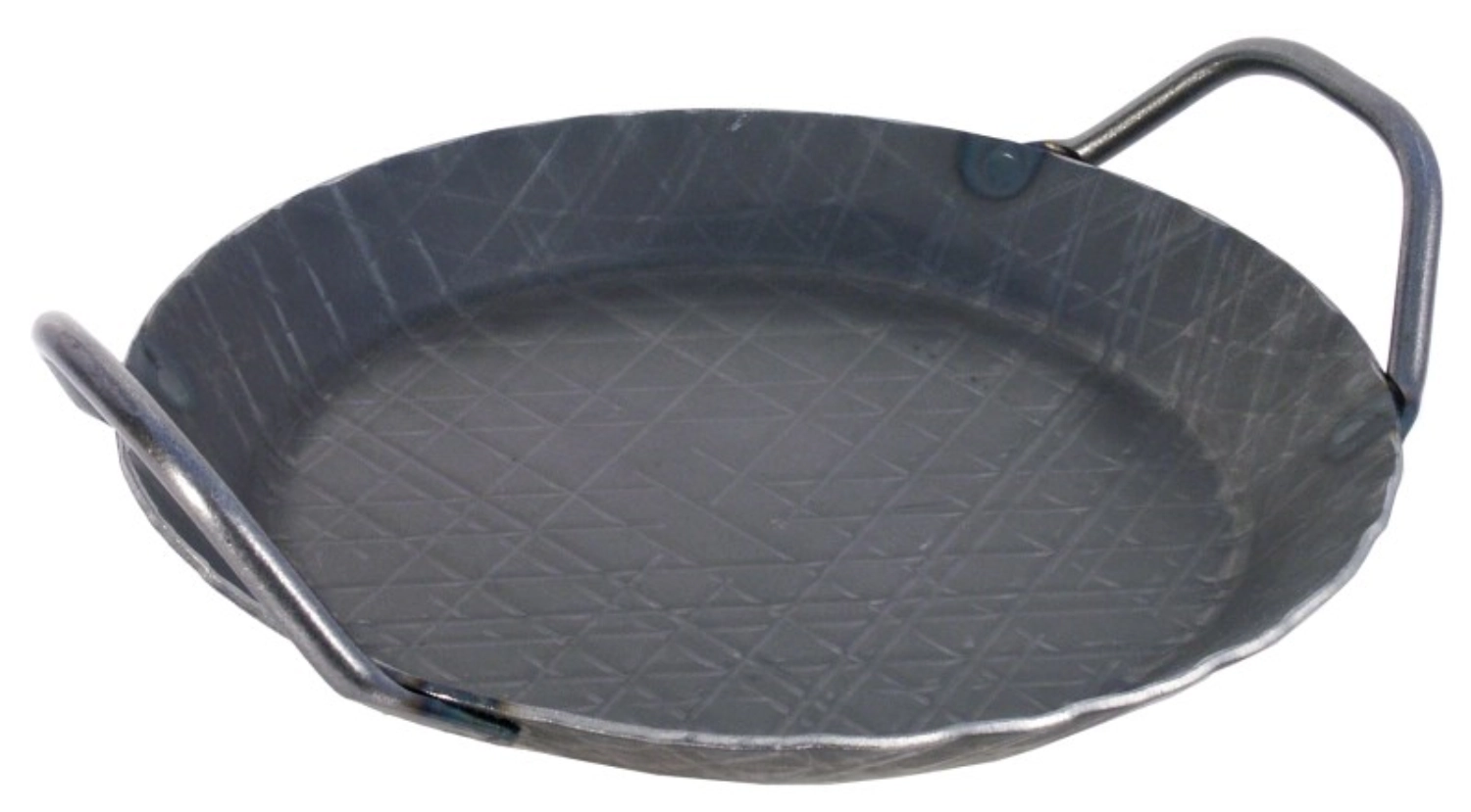Servierpfanne 32 cm, schmiedeeisern, zwei Griffe