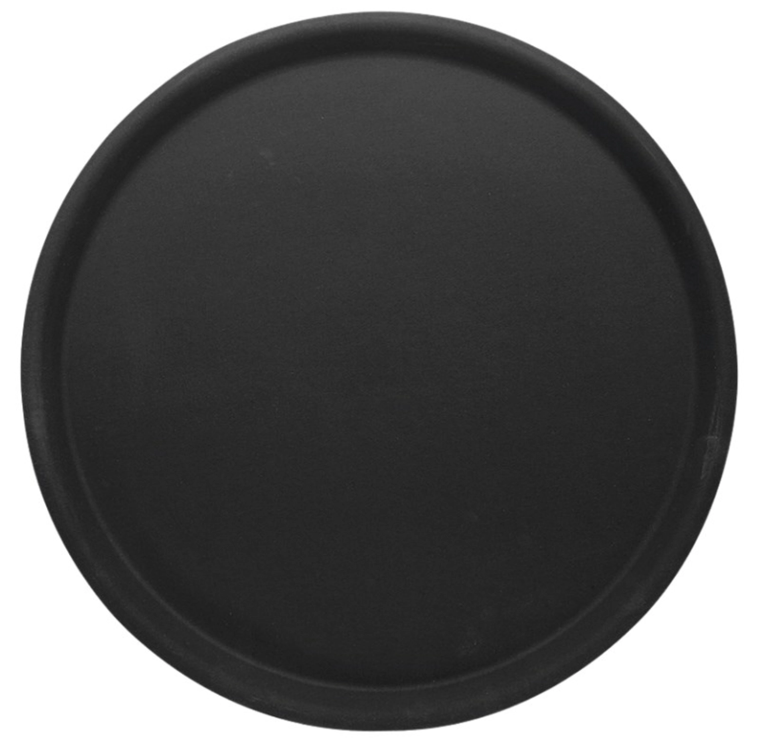 Tablett rund, rutschfest, 38 cm, braun