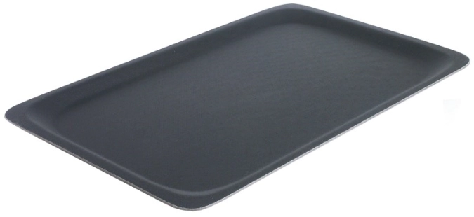 Plateau GN 1/1, noir, antidérapant