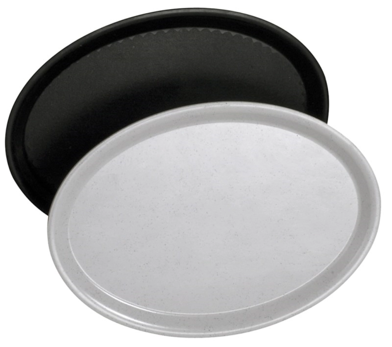 Tablett, oval 29x21 cm, lichtgrau