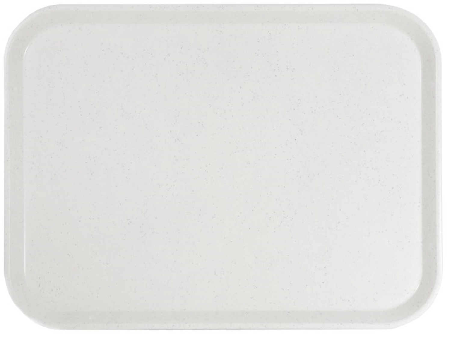 Plateau fibre de verre, gris clair, 46 cm x 36 cm