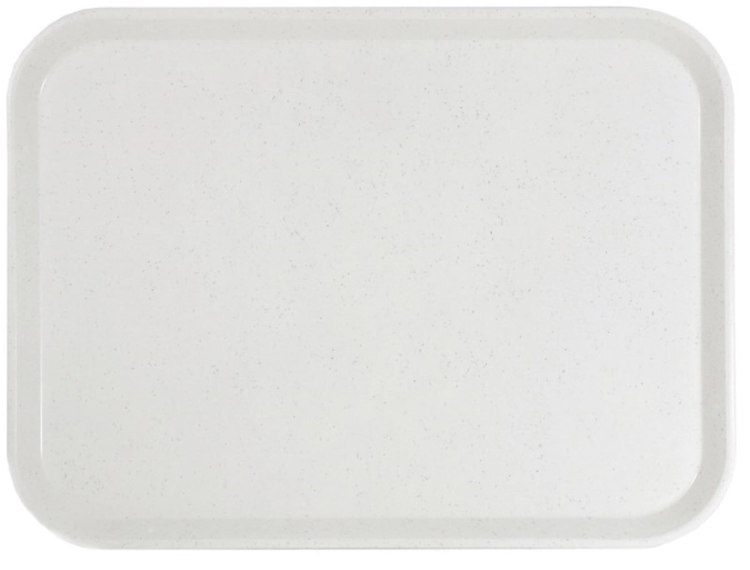 Plateau fibre de verre, gris clair, 46 cm x 36 cm