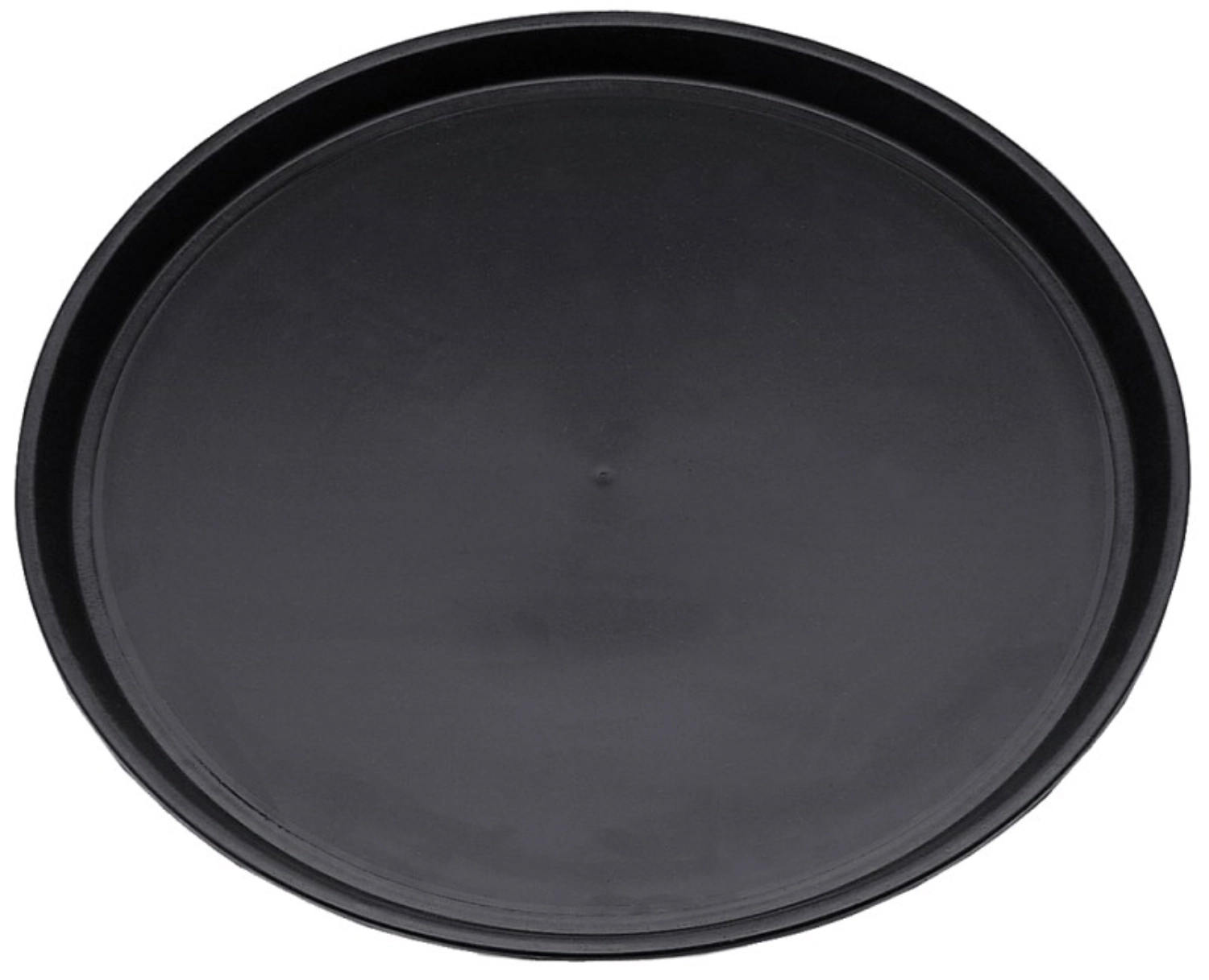 Plateau, fibre de verre polyester, rond, noir, antidérapant,