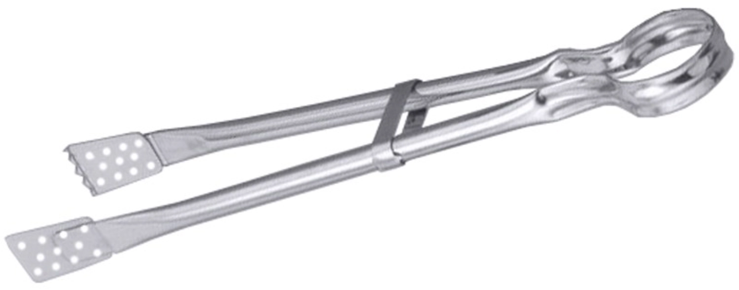 Grillzange 51 cm, perforiert