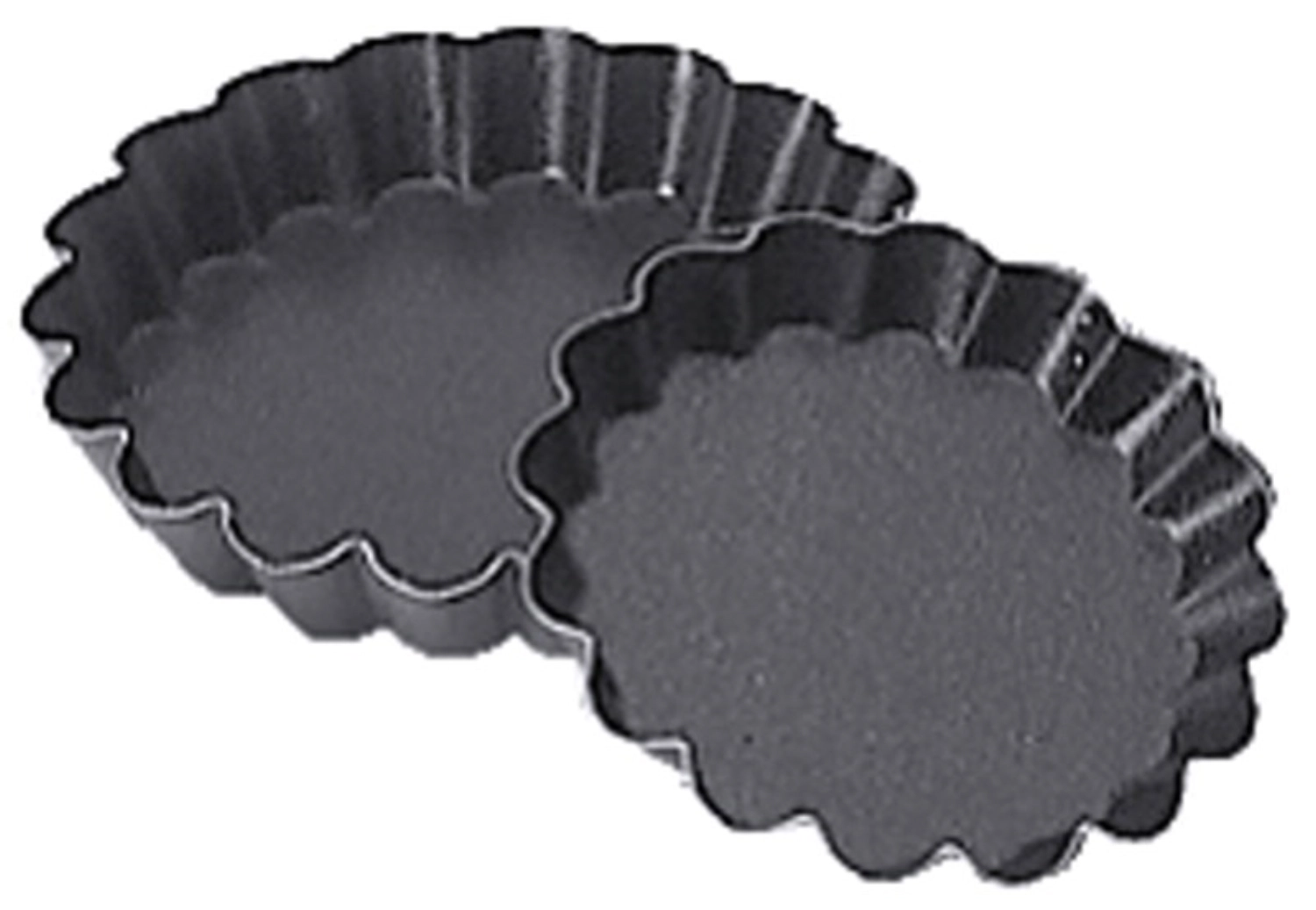 Moules à tartelettes D : 8cm H : 1.2cm EXOPAN revêtu