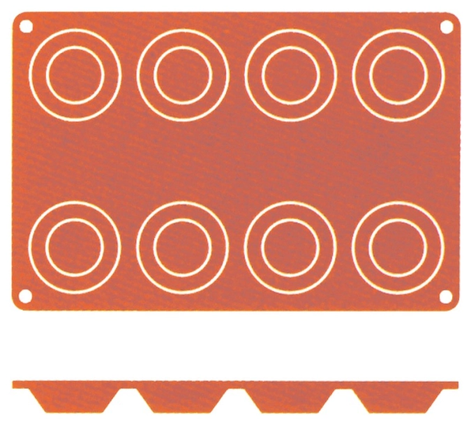 Tapis de cuisson en silicone Tartelette - 6 cm