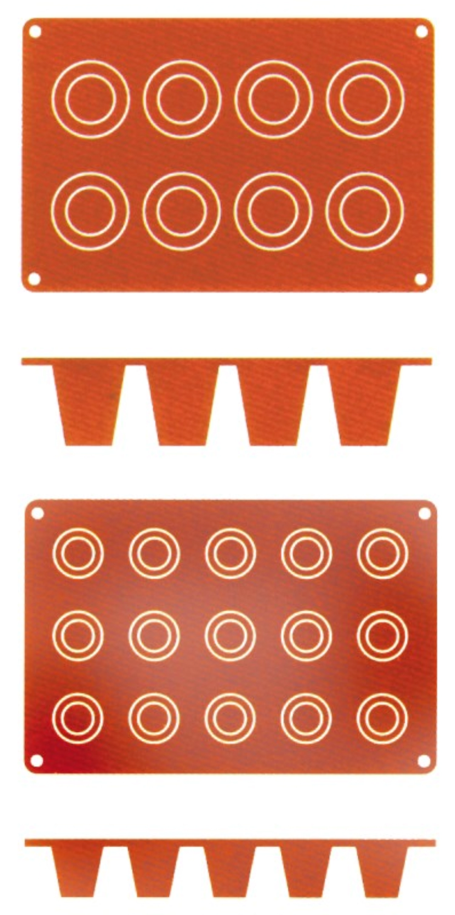 Tapis de cuisson en silicone Dariol, 3 cm