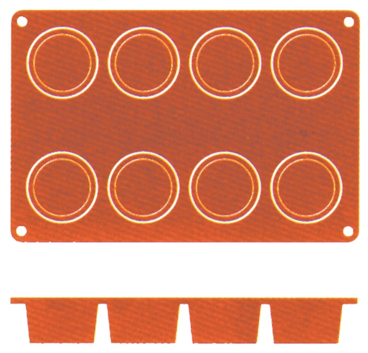 Tapis de cuisson en silicone Cylinder, 6 cm