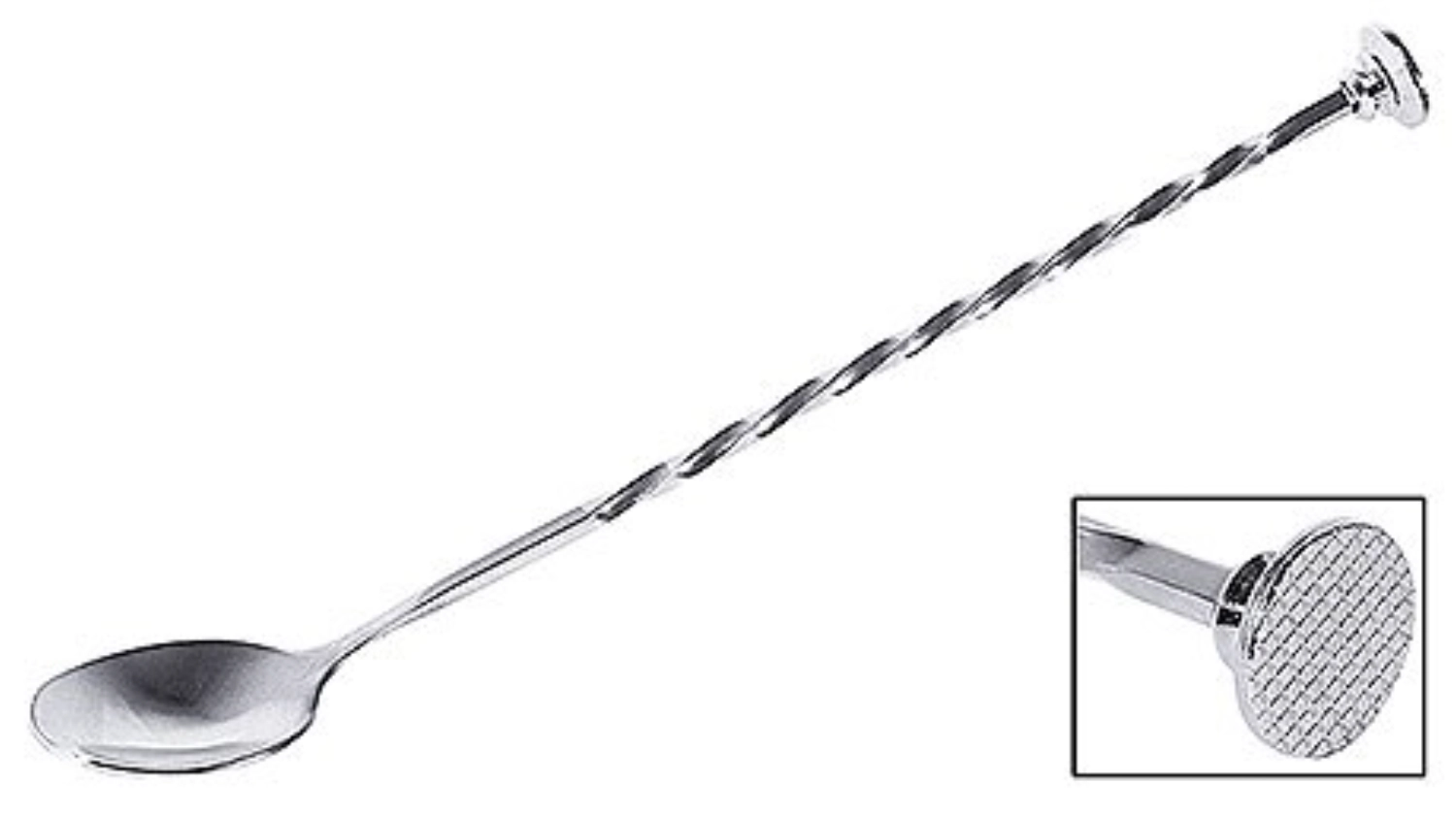 Barlöffel mit Zuckerstössel 28cm