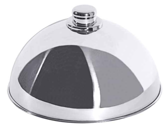 Tellerglocke 25 cm mit rostfreiem Griffknopf